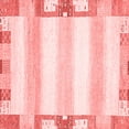 thumbnail image 1 of Ahgly Company Indoor Square Solid Red Modern Area Rugs, 6' Square, 1 of 4