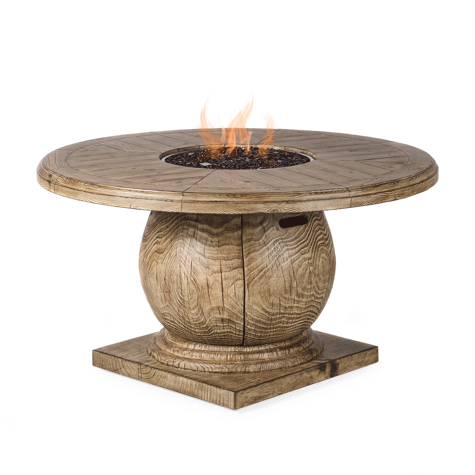Belham Living Leland 54 Diam Patio Dining Fire Table With Free Cover Walmart Com Walmart Com
