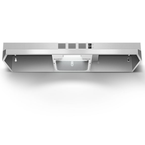"Joeaonz 36"" Convertible Under Cabinet Range Hood with LED Light & Dishwasher-Safe Filter, Stainless Steel"