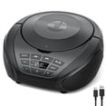 thumbnail image 1 of Reproductor de CD Gueray portátil Boombox con altavoces Radio FM, 1 of 9