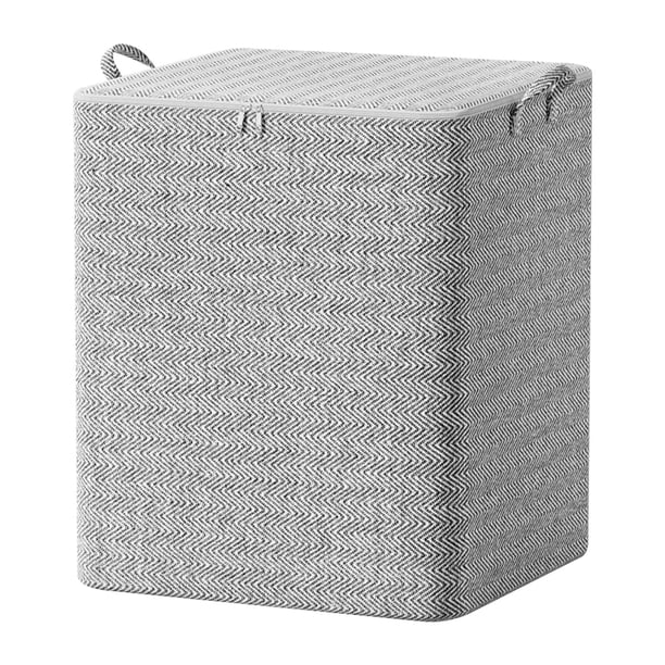 Yhmxh Organizadores y almacenamiento Bolsa de almacenamiento de tela no tejida de gran capacidad con diseño de flechas grises y olas, organizador de ropa y edredones para armarios del hogar.