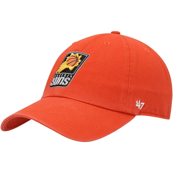 Men's '47 Orange Phoenix Suns Core Logo Clean Up Adjustable Hat