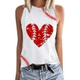 thumbnail image 1 of LSLJS Womens Crew Neck Tank Tops Women Floral Printing Tank Fit Round-Neck Sleeveless Block Shirts Tunic Tee Tops, 1 of 5