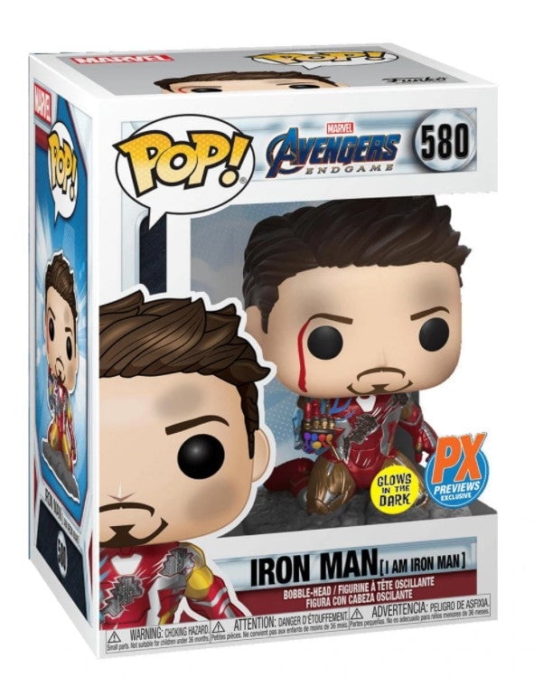 I am Iron Man PX exclusive #580 with protective shell Funko Pop！Marvel Final 