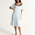 thumbnail image 1 of Censtreet Robe Nuisette Longue pour Femmes à Bretelles Spaghetti à Manches Courtes pour Femmes Cami Midi Robes Chemise de Nuit, 1 of 6