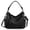 Black, variant on Large Capacity Vintage Hobo Bag | Retro PU Leather 2-Way Shoulder Crossbody Purse for Women Black