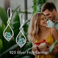 thumbnail image 3 of Frog Earrings 925 Sterling Silver Dangle Drop Frog Jewelry Gifts for Women, 3 of 6