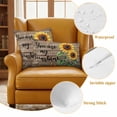 thumbnail image 6 of Sunflower Yellow Outdoor Pillow Covers 16x16 Set of 2,Waterproof Patio Throw Pillowcase Protectors,Sunshine Butterfly Farmhouse Wood Brown Decorative Pillow Shams Cushion Covers for Seat Bed Couch, 6 of 8