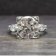 thumbnail image 3 of Classic 3Ct Round Cut Simulated Diamond Women's Wedding Ring 14K White Gold Plated Silver, 3 of 4