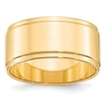 thumbnail image 5 of 14K Yellow Gold 10mm Flat with Step Edge Band Ring Size 13, 5 of 7