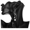 thumbnail image 1 of Xihbxyly Pendientes de Media Luna, Elegante Diseño Punk de Metal, con Pequeño Detalle de Lentejuelas, Accesorio de Moda para Eventos, Bodas, Fiestas, Estilo Casual, Unisex, Acabado Dorado de Aleación, 1 of 2