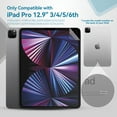 thumbnail image 5 of Penstudio Paper-Feel Screen Protector for iPad Pro 12.9" 3/4/5/6 ｜Anti-Glare Matte PET Film for Drawing & Note-Taking, Paper-Feel Texture, Anti-Fingerprint, Fast Response, 5 of 7