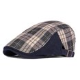 thumbnail image 5 of Yirtree Newsboy Hats for Men Classic Plaid Print Patchwork Color Adjustable Wool Blend Flat Cap Ivy Gatsby Cabbie Driving Hat, 5 of 8