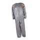 thumbnail image 4 of Traje de sudor de PVC, camisa de pantalones de cuerpo completo para hombres y mujeres, chándal para correr, traje de Sauna para ejercicio en casa/gimn , L Plata, 4 of 8