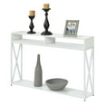 thumbnail image 4 of Convenience Concepts Tucson Deluxe 2 Tier Console Table, White, 4 of 6