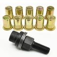 Rivet Nut Tool Kit with 60 Rivet Nuts, Carbon Steel Hand Riveter for M3 ...