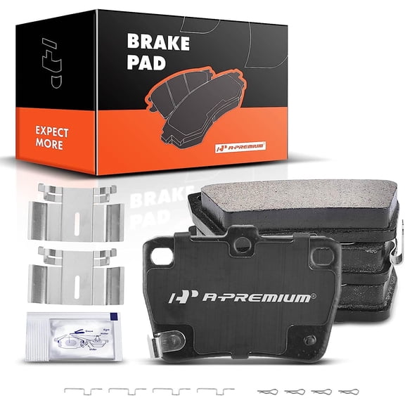 A-Premium Rear Ceramic Disc Brake Pads Set Compatible with Toyota RAV4 2004-2005 L4 2.4L 4-PC Set