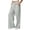 Gray, variant on Womens Linen Pants with Pockets High Waist Comfy White Gauze Pants Casua Lightweight Loose Trousers,White,L