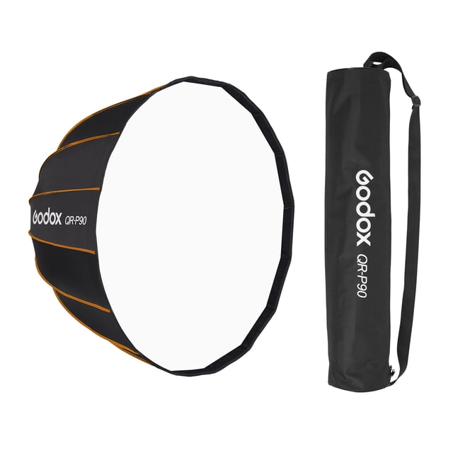 Difusor Godox Professional Parabolic Softbox 90cm Difusor Bowens Mount con bolsa de transporte para fotografía de estudio Godox Difusor