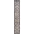 thumbnail image 1 of Unique Loom Kashan Traditional Floral Area Rug, 3 Feet x 16 Feet 5 Inch, Gray/Ivory, 1 of 1