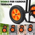 thumbnail image 5 of Heavy Duty Plant Dolly with Wheels for Large Pots, Rolling Plant Stand with Adjustable Clamp Arm, Potted Plant Mover Trolley for Garden Patio Indoor Outdoor, 175 lbs, 5 of 10