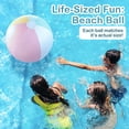 thumbnail image 6 of FENLEI 12 Pcs 26.5 Inch Pastel Inflatable Beach Balls, Macaron Color Summer Swimming Party Favors for Adults & Kids, 6 of 10