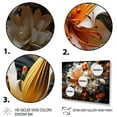 thumbnail image 3 of Designart "Lilies Vibrant Peach White painting" Floral Wall Decor, 3 of 5