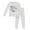 White, variant on Likimi Child Toddler Girls Two Piece Outfit Hearts Print Crew Neck Long Sleeve Tops With Pants Spring Autumn Casual Clothes Set Black Size 2-3 Years