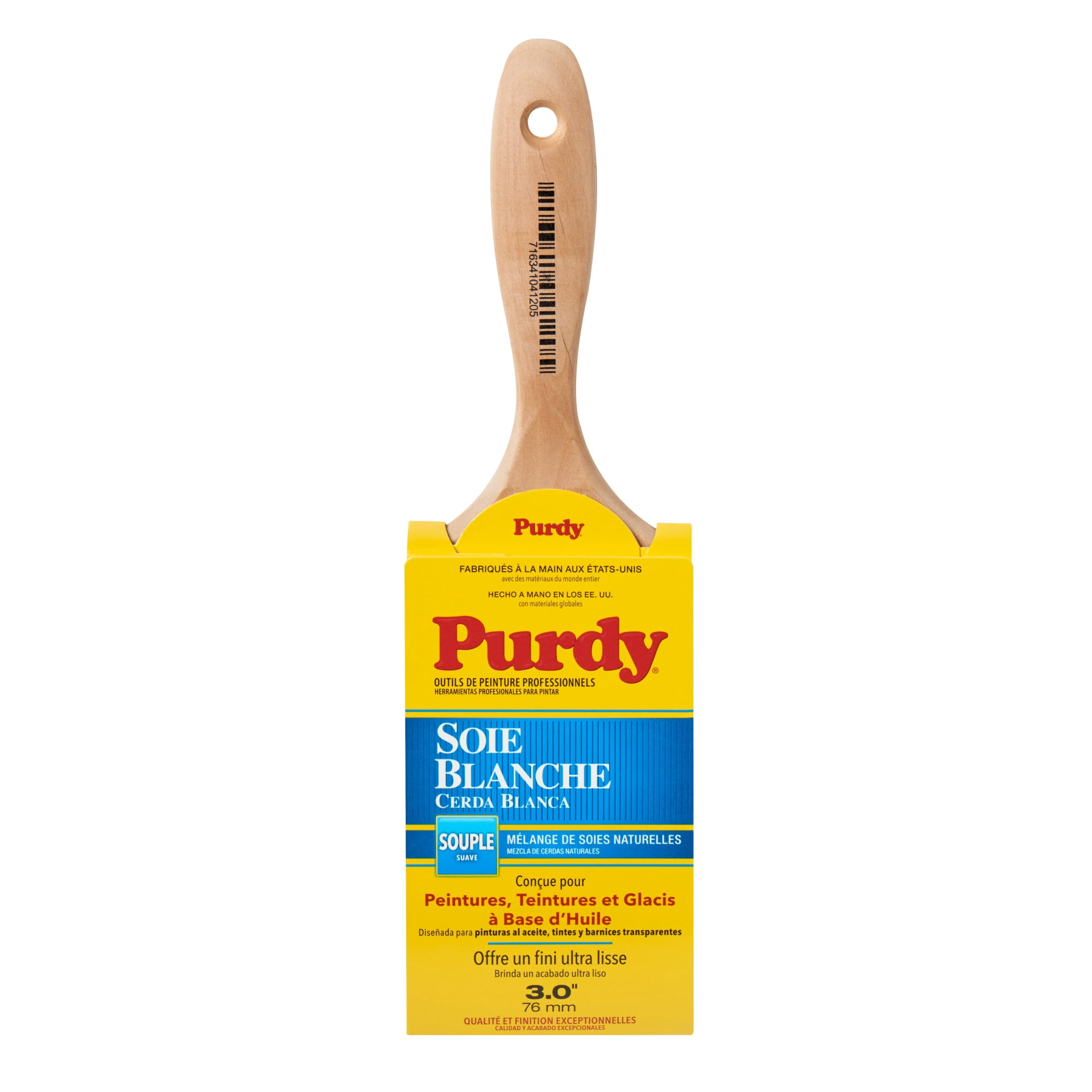 Purdy White Bristle Sprig, 3 in.