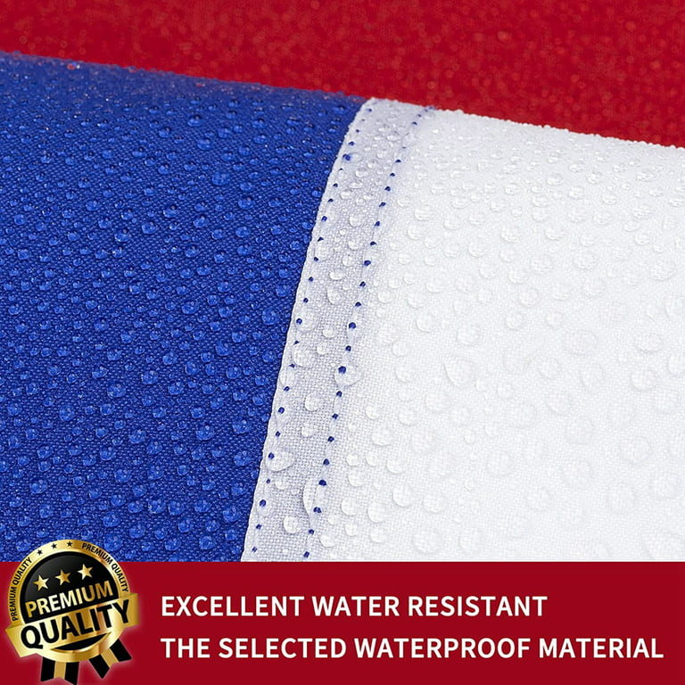 Resistant Fade - Cotton France Grommets, with Polyester Heavy Brass Cup Flag Color Outdoor, Waterproof World Long Lasting Duty Bright 5x3FT Blend Flag!