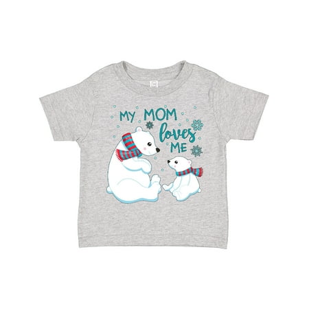 

Inktastic My Mom Loves Me- Cute Polar Bears Gift Toddler Boy or Toddler Girl T-Shirt