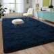 thumbnail image 1 of Alfombra DWeike Fluffy azul marino de 150 x 240 cm para dormitorio y sala de estar, 1 of 8