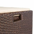 thumbnail image 4 of Barton Outdoor Storage Deck Box, 60 Gallon Wicker Patio Bin & Bench With Cushion, Waterproof & UV Resistant, 4 of 8