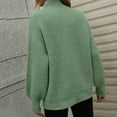thumbnail image 2 of Vedolay Womens Sweaters Women's Cropped Turtleneck Sweater Long Sleeve Pullover Cute Tops,Green M, 2 of 5