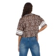 thumbnail image 4 of Forever 21 Women’s Mesh Cropped Boxy Football Tee, XS-XL, 4 of 6