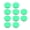 Green, variant on 10Pcs Billiard Pool Cue Tips Clear Acrylic Replacement Tip Pools Tips for Snookers Pool