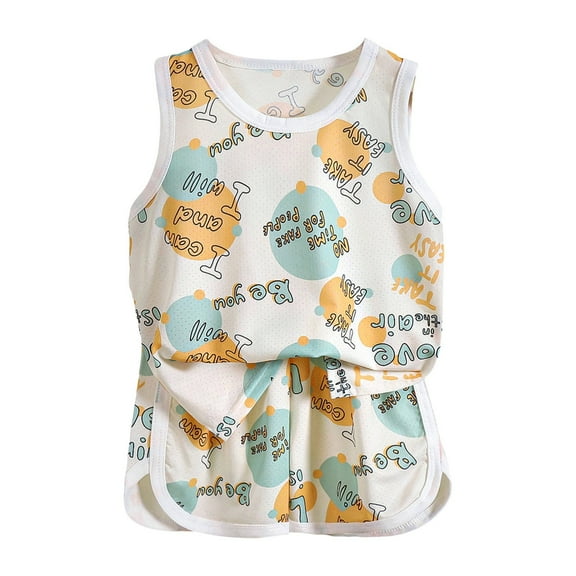 Futezty Girls Summer Outfits, 4th of July Baby Girl Outfits Little Girls Clothing Sets Solid Color Short Sleeves Twist Top Camouflage Print Pants 2pcs Outfits Sets