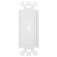 thumbnail image 3 of Big-A - 10 Pack Flexible Decorative Wall Plate 1-Gang Keystone Decorator Insert, Keystone Jack Single Gang Wall Plate - White, 3 of 5