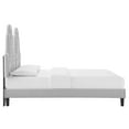 thumbnail image 6 of Modway Alexandria Performance Velvet Twin Platform Bed in Light Gray, 6 of 10