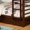 thumbnail image 5 of Furniture of America Luke Wood Walnut Twin/Twin Kids Bunk Bed with Drawers, 5 of 6