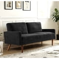 thumbnail image 5 of Black Velvet | European - Style 3 - Seater Couch for Chic Decor | Blend of Modern and Vintage Flair, 5 of 5