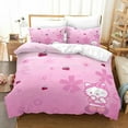thumbnail image 2 of Hot Hello Kitty Housse de Couette Ensemble de Literie Ensemble de Literie Imprimé Numérique Taille EU/US Printemps Fournitures Ménagères Confortables, 2 of 7