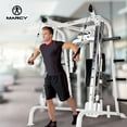 thumbnail image 4 of Marcy Pro Smith Cage Workout Machine Total Body Training Gym System, White, 4 of 9