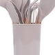 thumbnail image 4 of Utensilios de cocina de silicona con mango de madera, cuchara antiadherente para cocinar, espátula, cepillo, raspador, pinza para alimentos, batidora de huevos, etc., que es un juego completo de, 4 of 5