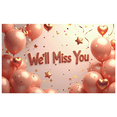thumbnail image 3 of LUUFILx Farewell Decoration Backdrop Banner Party Supplies Confetti Stars Balloons Miss You Celebration Event Background Photography Props, 3 of 7