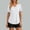 White, variant on OGLCCG Women's Sun Shirts UPF 50 Short Sleeve UV Protection V Neck Tops Quick Dry Hiking Workout Running Tunic Shirts,L,Navy