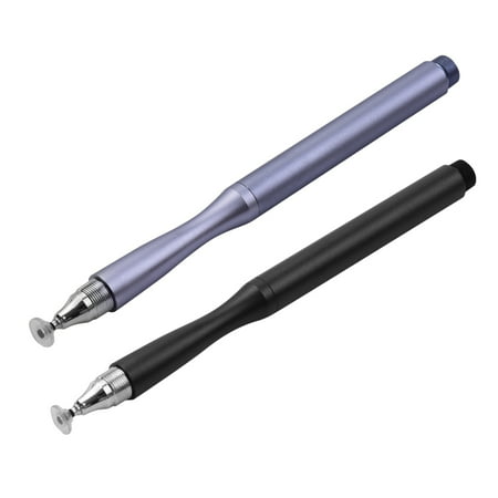 Fine Point 2 in 1 Precision Stylus Pens with Fiber Tip and Disc Tip Universal Capacitive Touch Screens Stylus