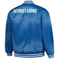 thumbnail image 5 of Men's Mitchell & Ness Blue/Silver Detroit Lions Big & Tall Throwback Reversible Full-Zip Jacket, 5 of 6