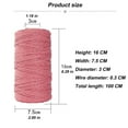 thumbnail image 2 of Apmemiss Clearance Macrame Cord 3mm X 100m Yards Natural Cotton Macrame Rope Twisted Cotton Cord Soft Undyed Cotton Rope for Wall Hangings, Plant Hangers, Crafts, Knitting, Decorative Projects, 2 of 5