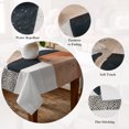 thumbnail image 5 of Boho Middle Century Table Cloth Waterproof Tablecloths, Abstract Modern Color Block Geometric Tablecloth Dining Table Cover for Kitchen Party Tabletop Outdoor, Rectangle Tablecloth 60x84 Inch, 5 of 9
